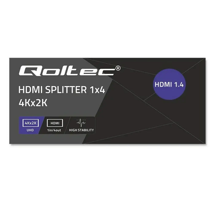 HDMI switch Qoltec 51798 Black - Адаптери<<<Компютър Кабели и адаптери<<<Компютри|