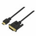 HDMI to DVI Cable NANOCABLE 10.15.0502 1,8 m Black 1,8 m - Електроника Телевизори<<<Компютри|
