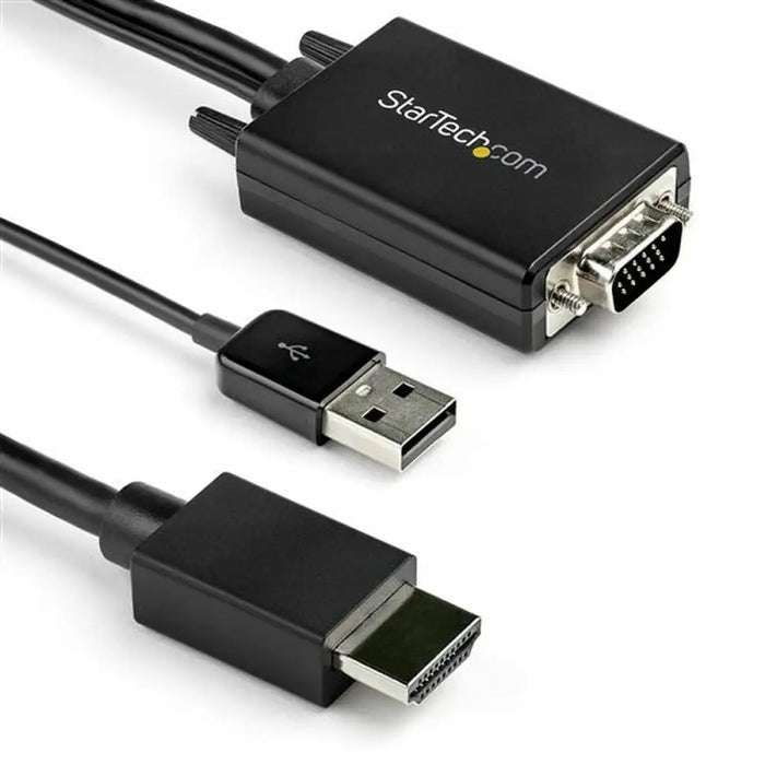 HDMI to VGA Adapter Startech VGA2HDMM2M (2 m) Black - Компютър Кабели и адаптери<<<Компютри|