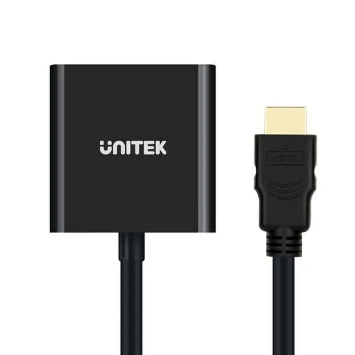 HDMI to VGA with Audio Adapter Unitek Y-6333 Black - Адаптери<<<Компютър Кабели и адаптери<<<Компютри|