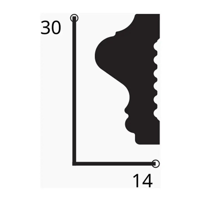 HDPS CORNICE NOLINA AD-019 3X1.5X200 CM - Аксесоари за таванни панели<<<Стенни и таванни панели<<<Подови и стенни