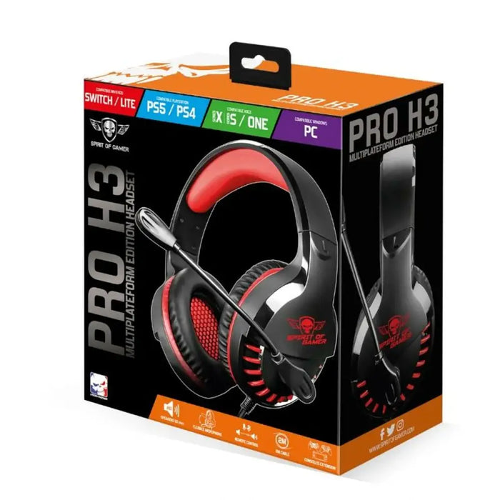 Headphone with Microphone Spirit of Gamer Pro H3 Orange Black/Orange - Електроника Телефони и таблети<<<Компютри|