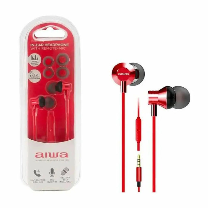 Headphones Aiwa ESTM50RD Red - Електроника Периферни и резервни части<<<Компютри| Електроника<<<BigBuy&&&Микрофони и