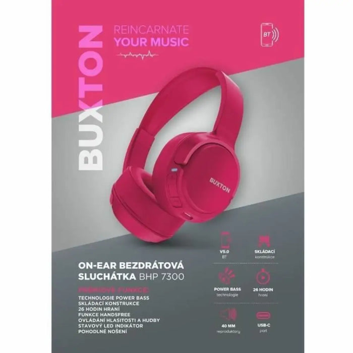 Headphones BUSHNELL Pink - Електроника Периферни и резервни части<<<Компютри| Електроника<<<BigBuy&&&Микрофони и