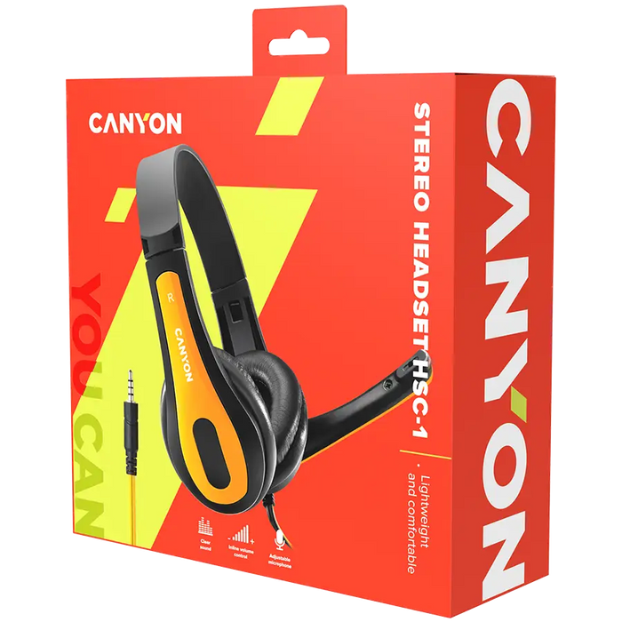 Headphones CANYON CNS-CHSC1BY - Слушалки<<<Периферия<<<Компютри и периферия<<<TechMart&&&Слушалки<<<Слушалки и
