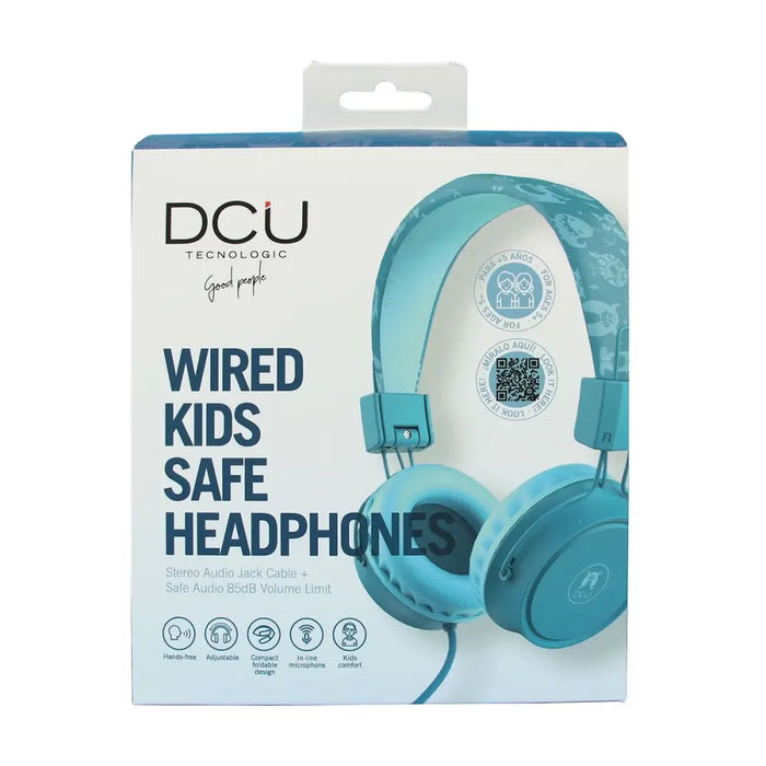 Headphones DCU SAFE Blue - Електроника Периферни и резервни части<<<Компютри| Електроника<<<BigBuy&&&Микрофони и