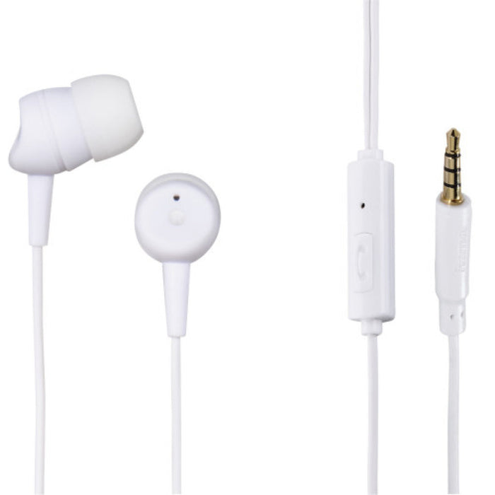 Headphones HAMA-184042 plugs with microphone In Ear ’Basic’ white - Аудио слушалки<<<Телевизори Аудио и