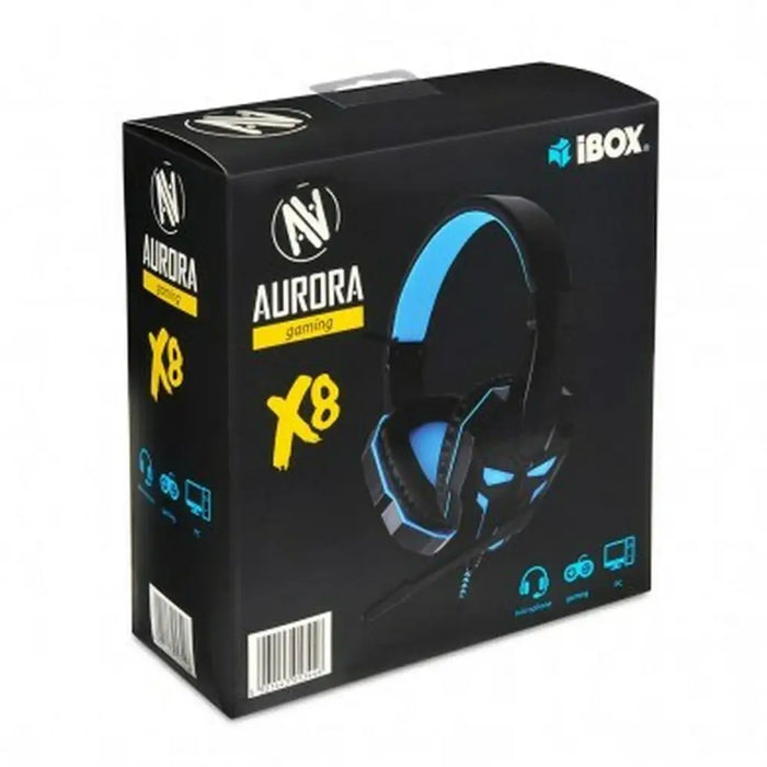 Headphones Ibox X8 Blue Black - Микрофони и слушалки<<<Електроника Периферни и резервни части<<<Компютри|
