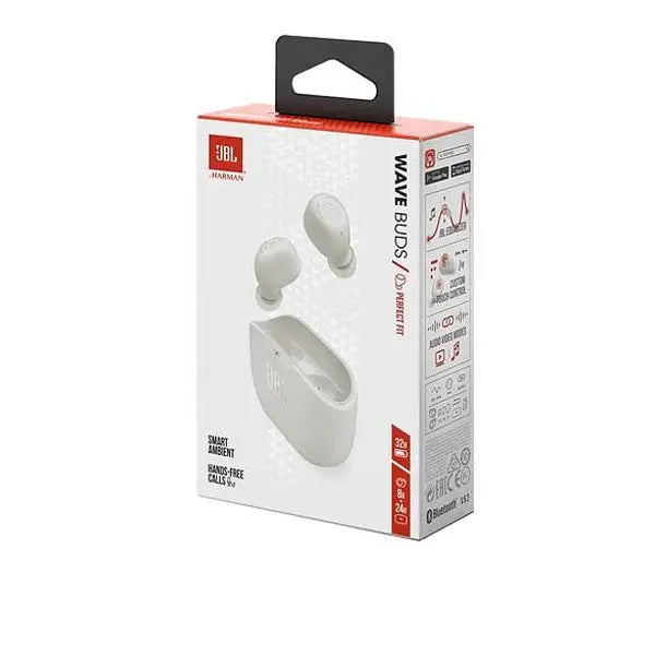 Headphones JBL Vibe Buds 2 White JBLVBUDS2WHT Bluetooth IN-EAR (PLUGS) - Слушалки<<<Аудио<<<ТВ Аудио Gaming<<<ZoraSite