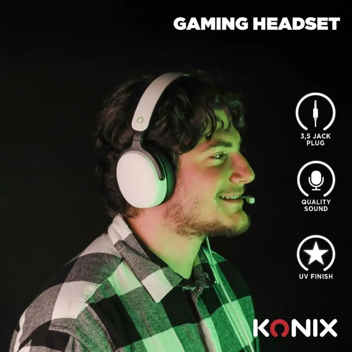Headphones KONIX Black - Микрофони и слушалки<<<Електроника Периферни и резервни части<<<Компютри| Електроника<<<BigBuy