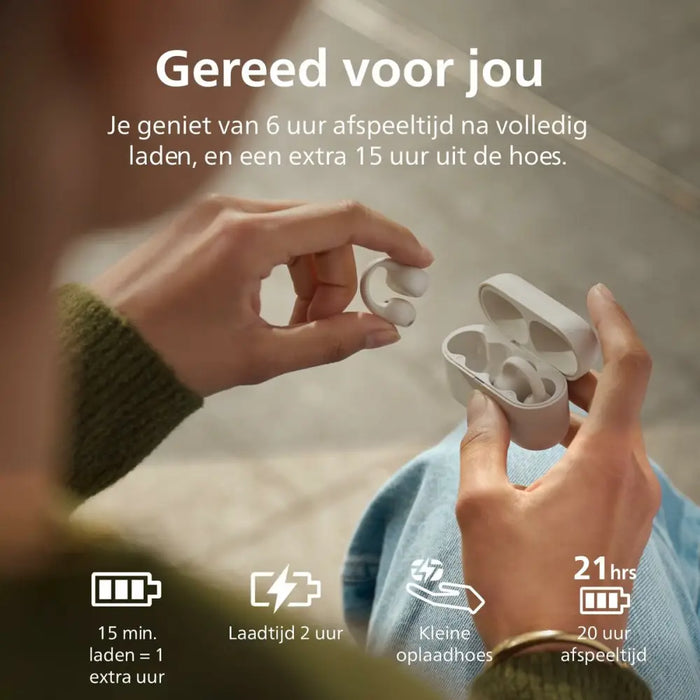 Headphones Philips TAQ2000WT/00 White - Електроника Периферни и резервни части<<<Компютри|