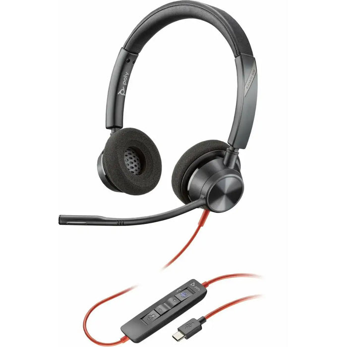 Headphones Poly BW 3320 Black - Електроника Периферни и резервни части<<<Компютри| Електроника<<<BigBuy&&&Микрофони и