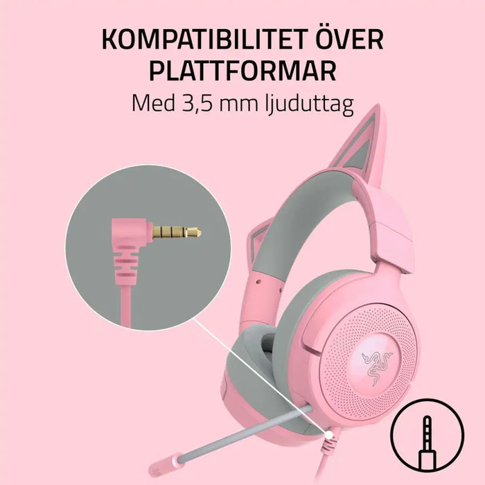 Headphones Razer RZ04-05350100-R3M1 Pink - Електроника Периферни и резервни части<<<Компютри|