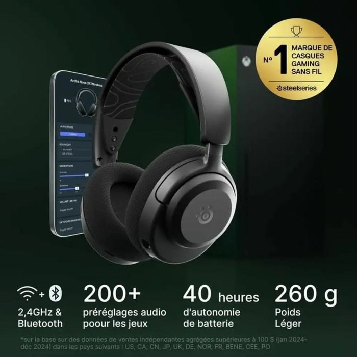 Headphones SteelSeries Arctis Nova 3XW Black - Микрофони и слушалки<<<Електроника Периферни и резервни