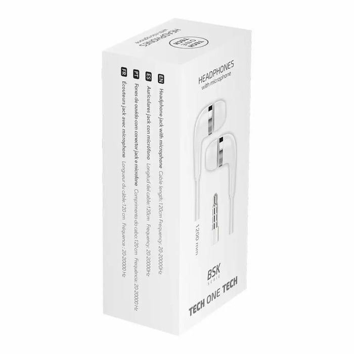Headphones Tech One Tech White - Електроника Телефони и таблети<<<Компютри| Електроника<<<BigBuy&&&Слушалки с