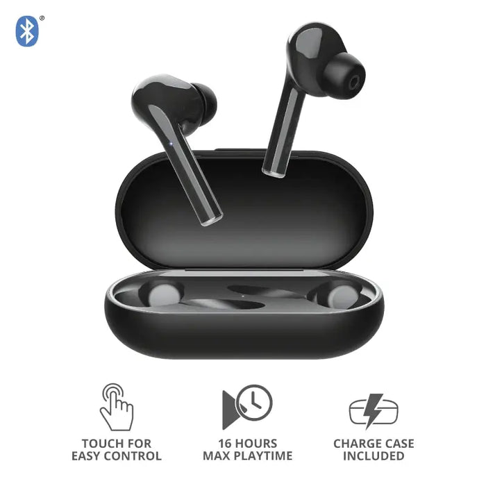 Headphones Trust NIKA TOUCH BT BLACK IN-EAR (PLUGS) Bluetooth - Headsets<<<TRUST компютърна периферия и