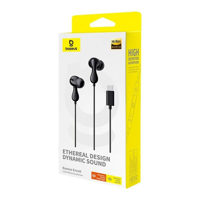 Headphones with Microphone Baseus Encok CZ20 Black - Микрофони и слушалки<<<Електроника Периферни и резервни