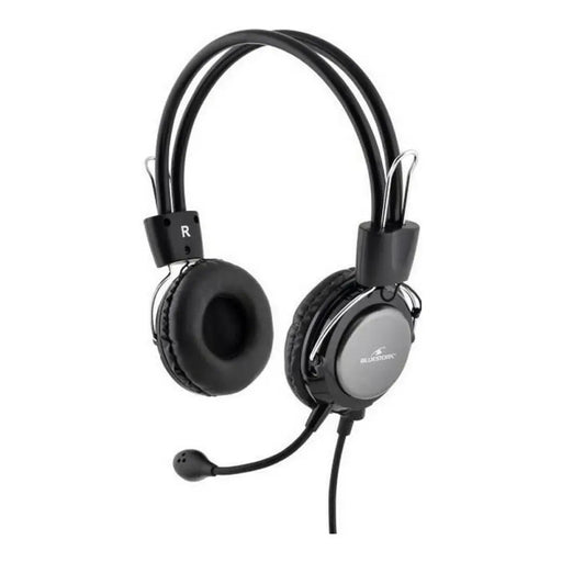 Headphones with Microphone Bluestork MC-201 Black/Silver - Електроника Телефони и таблети<<<Компютри|