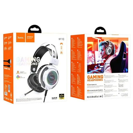 Headphones with Microphone Hoco W110 White Black - Микрофони и слушалки<<<Електроника Периферни и резервни