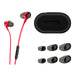 Headphones with Microphone HyperX Earbuds II Red - Геймърски слушалки<<<Геймърска периферия<<<ValiAPI&&&Електроника