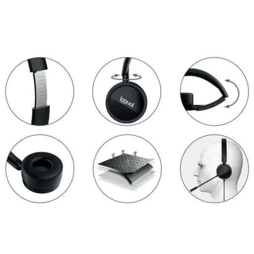 Headphones with Microphone iggual iggual Black - Електроника Телефони и таблети<<<Компютри|