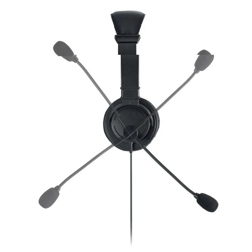 Headphones with Microphone Kensington Black - Електроника Периферни и резервни части<<<Компютри|