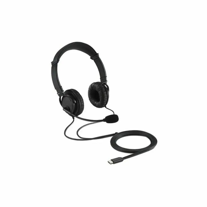 Headphones with Microphone Kensington Black - Електроника Периферни и резервни части<<<Компютри|