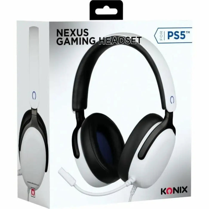 Headphones with Microphone KONIX White - Микрофони и слушалки<<<Електроника Периферни и резервни части<<<Компютри|