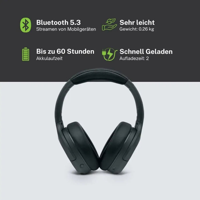 Headphones with Microphone Muse M295ANC Black Grey - Електроника Периферни и резервни части<<<Компютри|
