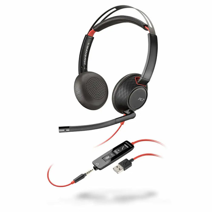 Headphones with Microphone Poly 207576-201 Black Red - Електроника Телефони и таблети<<<Компютри|