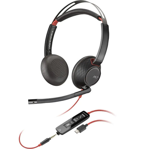 Headphones with Microphone Poly 8X231AA Black - Електроника Телефони и таблети<<<Компютри|