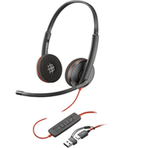 Headphones with Microphone Poly 8X2J9A6 Black - Електроника Периферни и резервни части<<<Компютри|