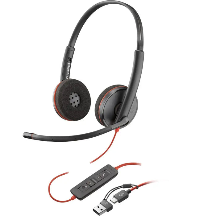 Headphones with Microphone Poly 8X2J9A6 Black - Електроника Периферни и резервни части<<<Компютри|