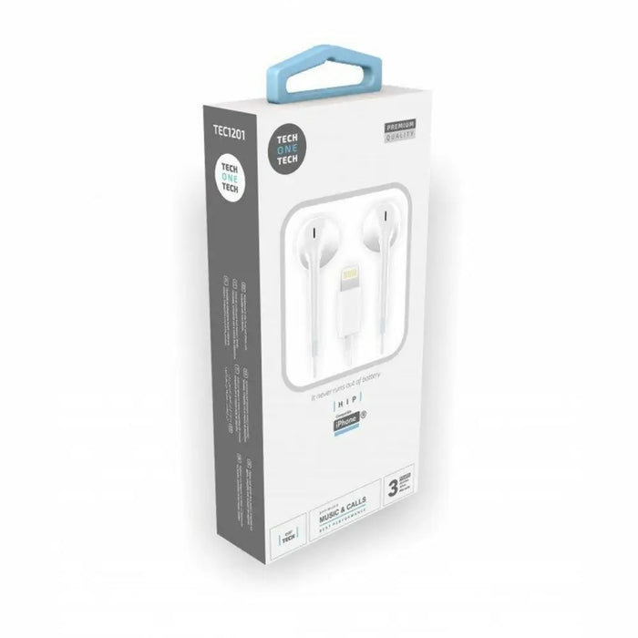 Headphones with Microphone Tech One Tech TEC1203 White 10 Units - Електроника Периферни и резервни части<<<Компютри|