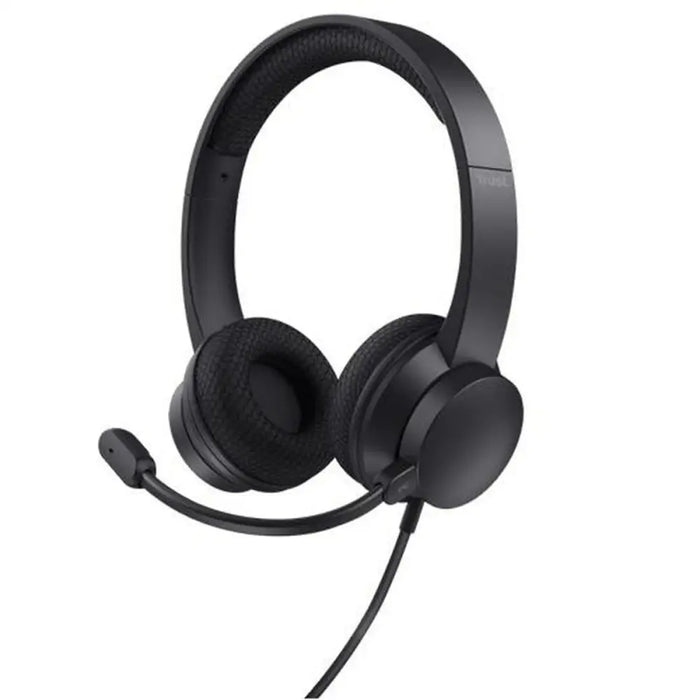 Headphones with Microphone Trust HS-201 Black - Електроника Телефони и таблети<<<Компютри|
