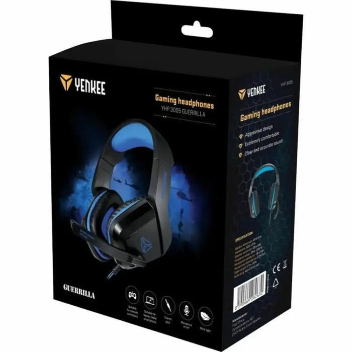 Headphones with Microphone Yenkee YHP 3005 GUERRILLA Black - Слушалки с Микрофон<<<Електроника Телефони и