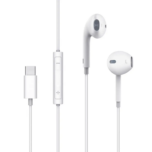 Headphones Xmart Type-C White - Аудио слушалки<<<Телевизори Аудио и видео<<<TechMart&&&Аудио слушалки<<<Телефони и