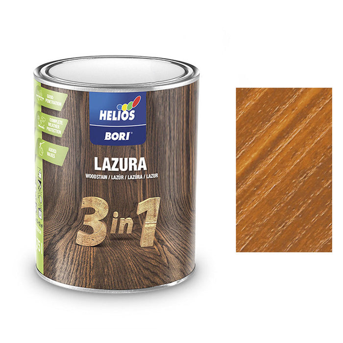 ALKYD LACQUER FOR WOOD 3B1 CHESTNUT 750 ML HELIOS BORI