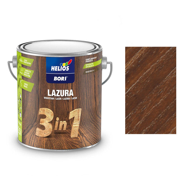 ALKYD LACQUER FOR WOOD 3B1 MACASSAR 2.5 L HELIOS BORI