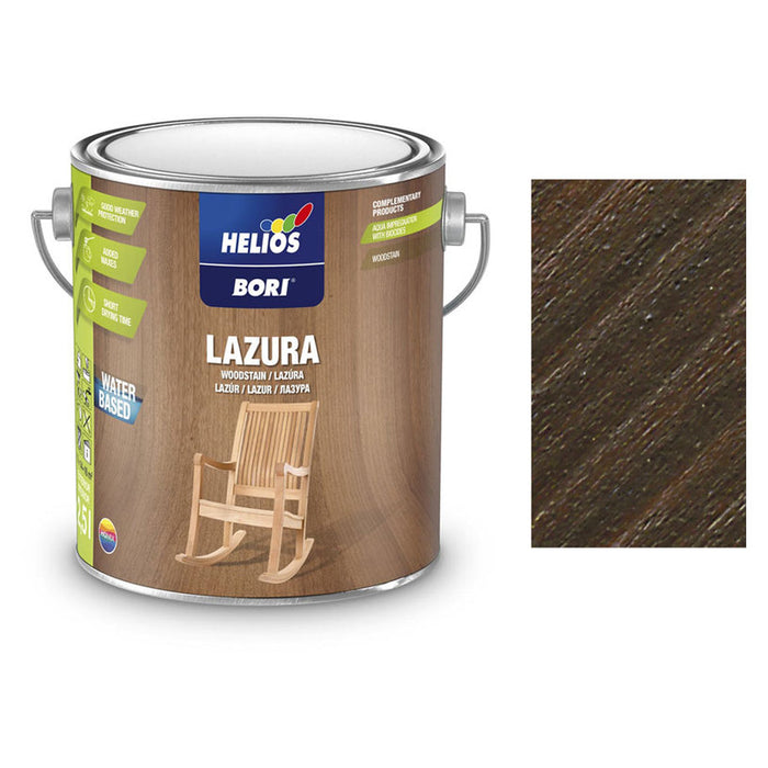 WATER SOLUBLE VARNISH WITH UV ROSEWOOD 2.5 L HELIOS BORI