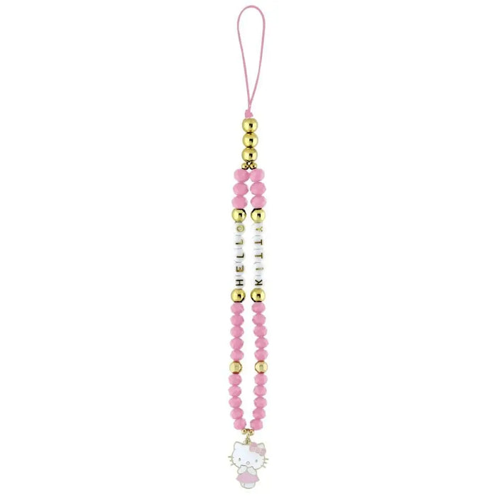 Hello Kitty Pearls and Beads Kitty Charm Phone Charm - Pink - Other cell phone equipment<<<HurtelXML