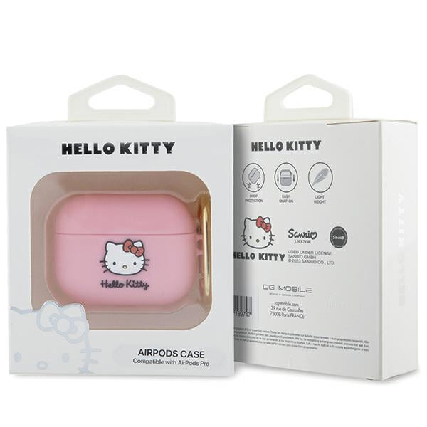 Hello Kitty Silicone 3D Kitty Head case for AirPods Pro - pink
