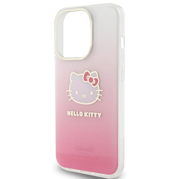 Hello Kitty IML Gradient Electrop Kitty Head case for iPhone 13 Pro Max - pink