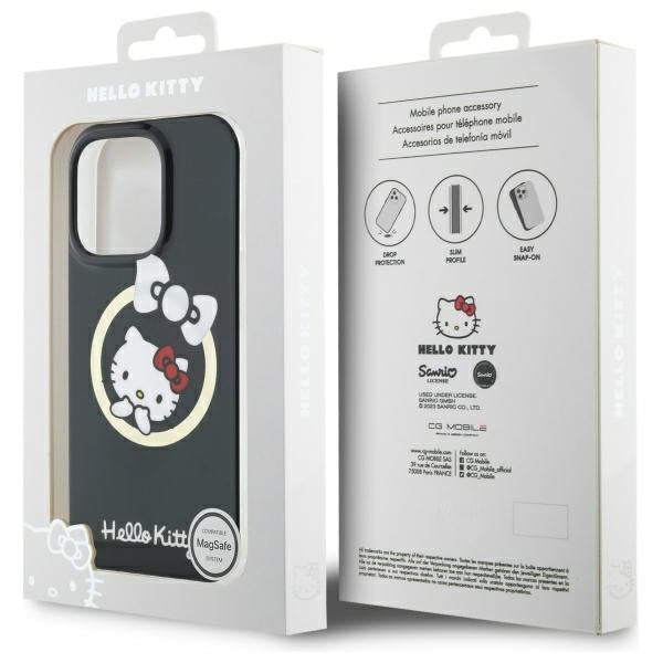 Hello Kitty IML Fun bow Magsafe iPhone 16 Pro Max Case - Black