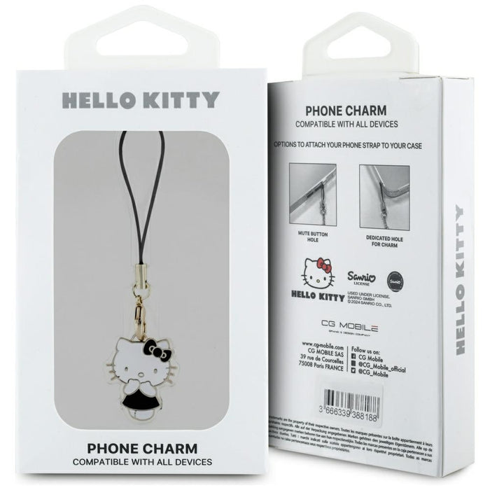 Hello Kitty Charm Kitty Cute pendant - black