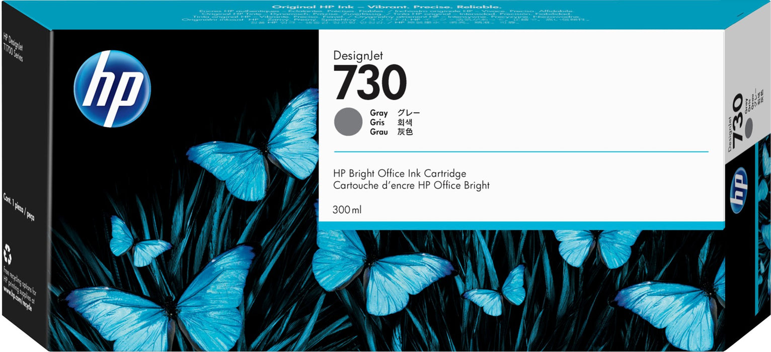 HP 730 300-ml Gray Ink Cartridge