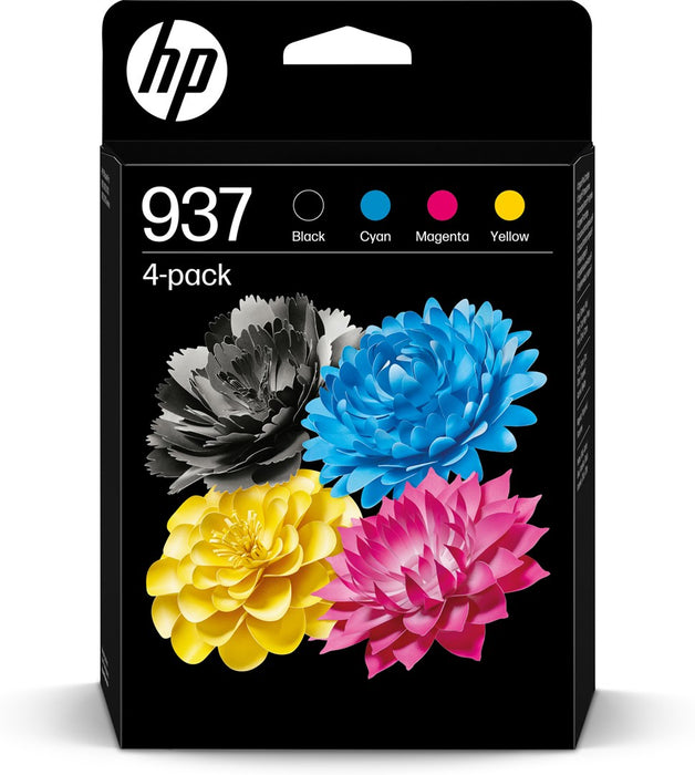 HP 937 CMYK Ink Cartridge 4-Pack