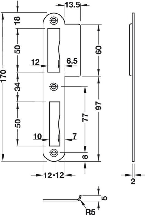 BRACKET FOR RIM DOOR RIGHT