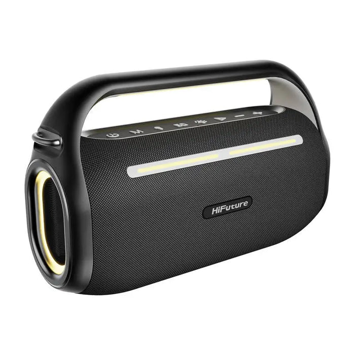 HiFuture Music Box 100 Bluetooth Speaker + 2 microphones (black) - Bluetooth portable
