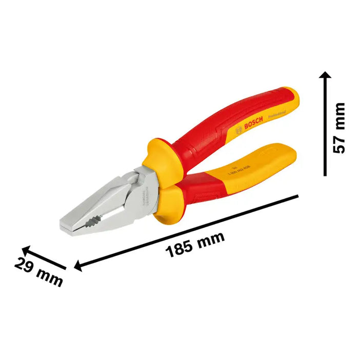 HIGH VOLTAGE COMBINATION PLIERS BOSCH PROFESSIONAL 180 MM - Клещи<<<Ръчни инструменти<<<Инструменти и